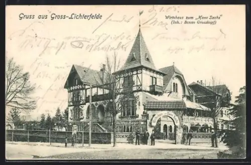 AK Berlin-Lichterfelde, Gasthaus zum Hans Sachs von Bruno Grosskopf