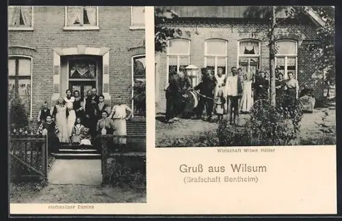 AK Wilsum /Grafschaft Bentheim, Gasthaus Witwe Hölter, Hofbesitzer Damink