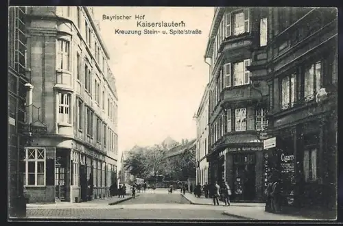 AK Kaiserslautern, Hotel Bayrischer Hof an der Stein- und Spitelstrasse