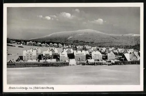 AK Braunlage im Harz, Winteransicht mit Wurmberg