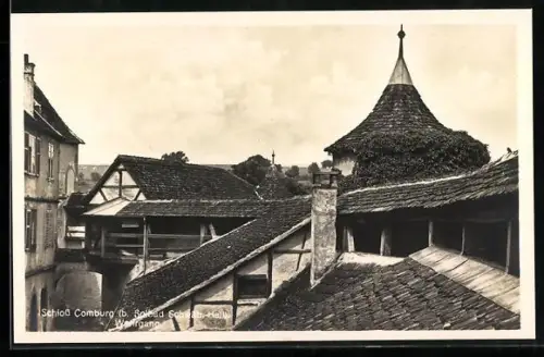 AK Schwäbisch Hall /Steinbach, Schloss Comburg, Wehrgang