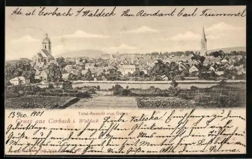 AK Corbach /Waldeck, Total-Ansicht von Osten