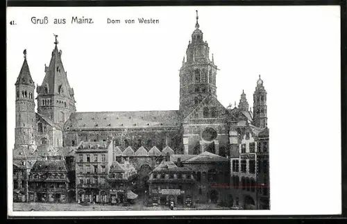 AK Mainz, Dom von Westen
