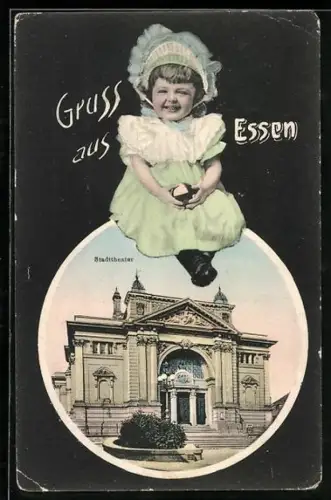 AK Essen, Ansicht vom Stadttheater