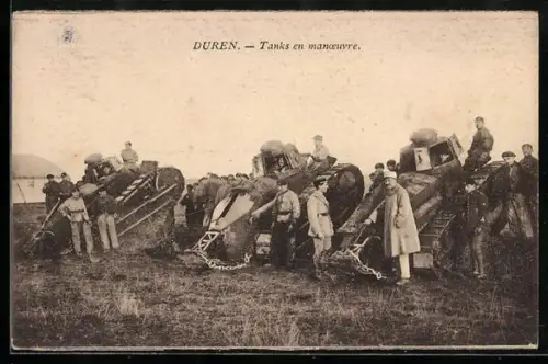 AK Duren, Tanks en manoevre, Soldaten mit Panzern
