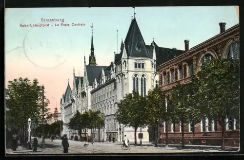 AK Strassburg, La Poste Centrale
