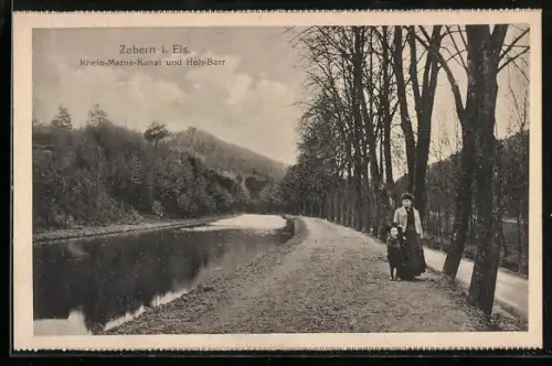 AK Zabern i. Els., Rhein-Marne-Kanal und Hoh-Barr