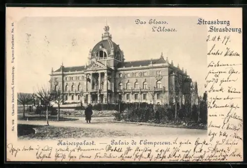 AK Strasbourg /Alsace, Palais de l`Empereur