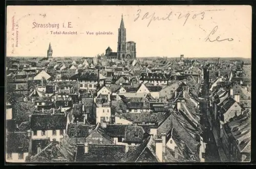 AK Strassburg i. E., Vue générale
