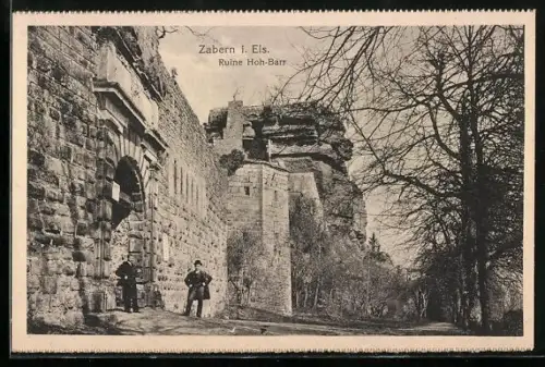 AK Zabern i. Els., Ruine Hoh-Barr