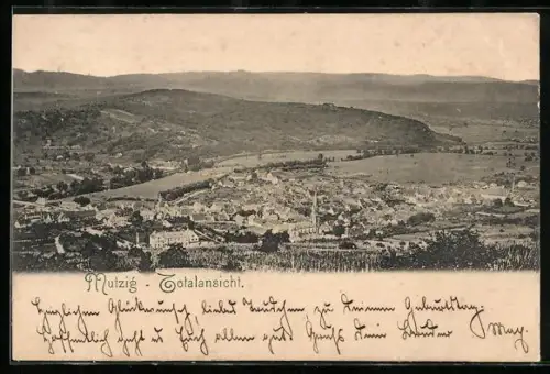 AK Mutzig, Totalansicht mit Kirche