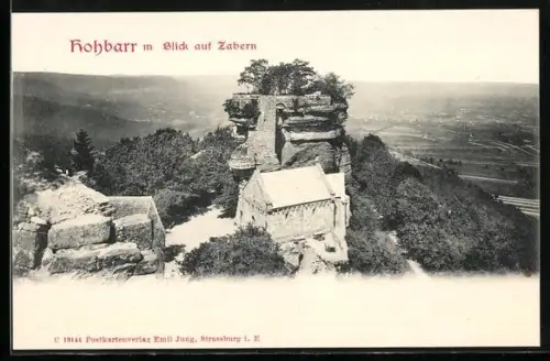 AK Zabern, Hohbarr mit Blick auf den Ort