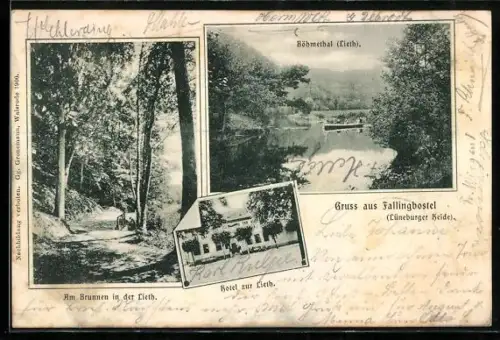 AK Fallingbostel /Lüneburger Heide, Hotel zur Lieth, Böhmetal