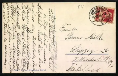 AK Rigi-Kulm, Ortsansicht mit Berneralpen