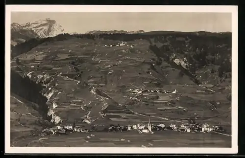 AK Donath, Gesamtansicht und Schamserberg mit Piz Beverin