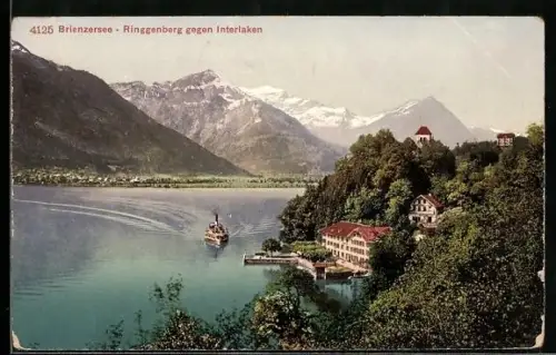 AK Ringgenberg /Brienzersee, Ortsansicht gegen Interlaken