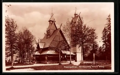 AK Brückenberg /Riesengebirge, Kirche Wang