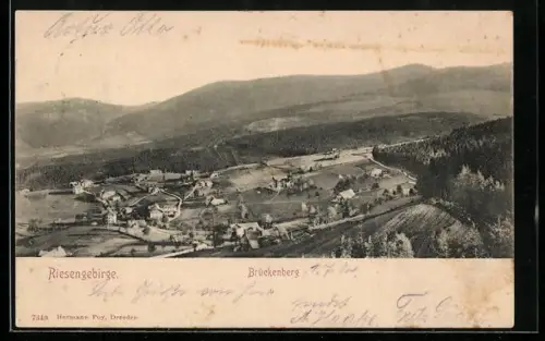 AK Brückenberg /Riesengebirge, Panorama