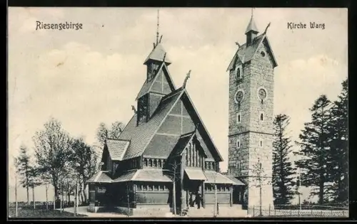 AK Wang /Riesengebirge, Kirche Wang