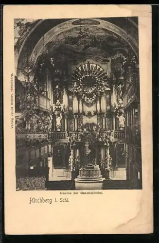 AK Hirschberg, Gnadenkirche, Innenansicht