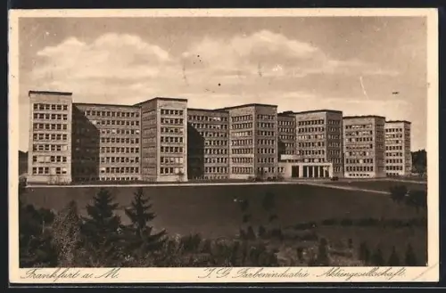 AK Frankfurt-Westend, I.G. Farbenindustrie Aktiengesellschaft