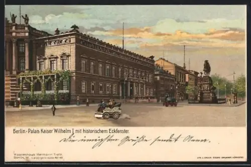 Lithographie Berlin, Palais Kaiser Wilhelm I