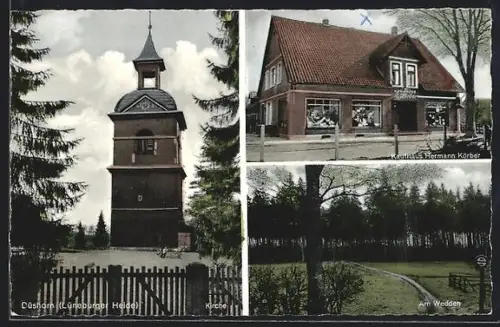 AK Düshorn /Lüneburger Heide, Kaufhaus Hermann Körber, Am Wedden