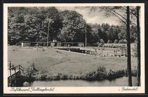 AK Fallingbostel, Badeanstalt am Wald