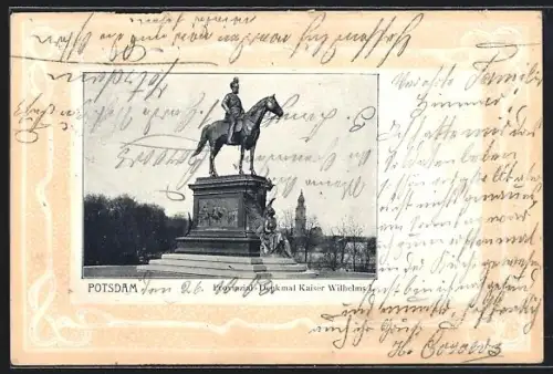 AK Potsdam, Provinzialdenkmal Kaiser Wilhelm I