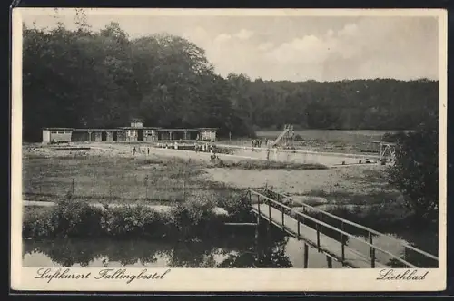 AK Fallingbostel, Partie am Liethbad