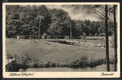 AK Fallingbostel, Blick in die Badanstalt