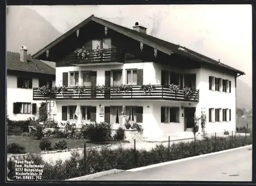 AK Ruhpolding, Gasthof Haus Paula, Inh. Fam. Hallermeier, Niederefldstrasse 14