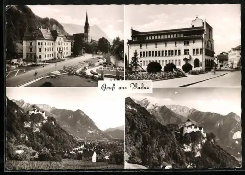 AK Vaduz, Ortspartie und Schloss Vaduz