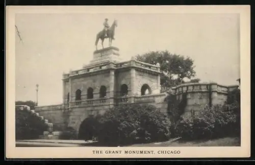 AK Chicago, IL, The Grant Monument