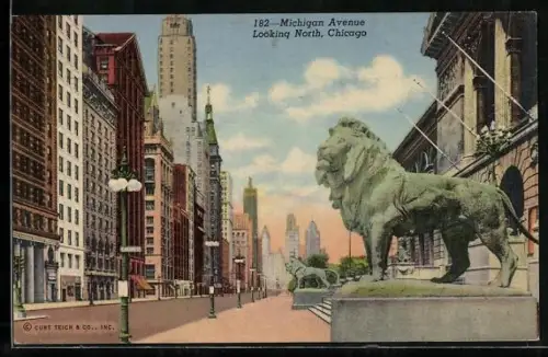 AK Chicago, IL, Michigan Avenue looking North