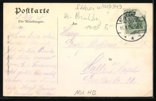 AK Riesengrund /Riesengebirge, Ortspartie mit Heuschober