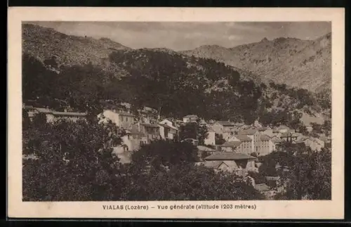 AK Vialas /Lozère, Vue generale