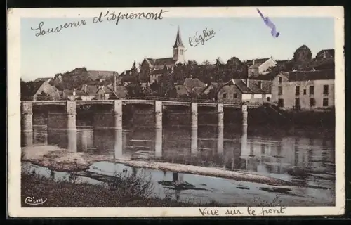 AK Apremont /Hte-Saone, Vue sur le pont