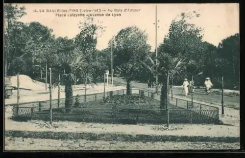 AK La Baule-les-Pins, Au Bois d`Amour, Place Lafayette, Avenue de Lyon