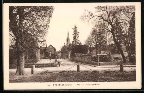 AK Breteuil /Eure, Rue de l`Hotel-de-Ville