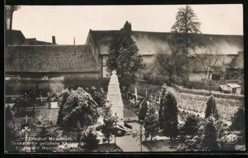 AK Miraumont, Friedhof, Denkmal für gefallene Kameraden, Eingeweiht 1914