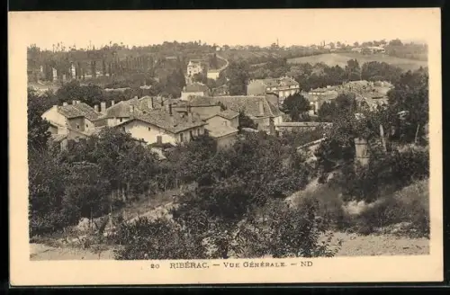 AK Ribérac, Vue Generale