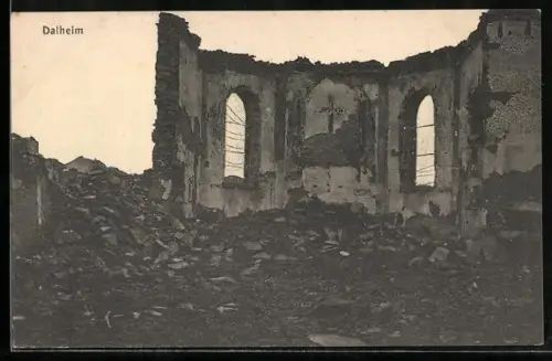 AK Dalheim, Ruine einer Kirche