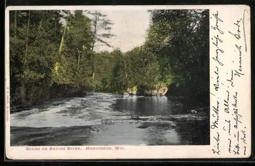 AK Manitowoc, WI, Scene at Rapids River