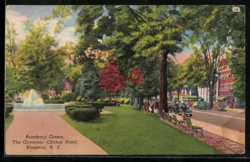 AK Kingston, NY, The Governor Clinton Hotel, Academy Green