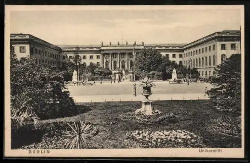 AK Berlin, Universität mit Strassenpartie