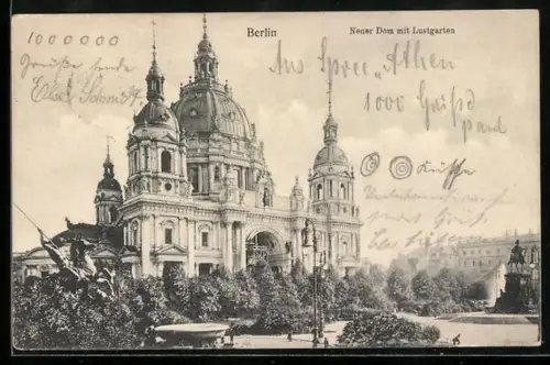AK Berlin, Neuer Dom mit Lustgarten