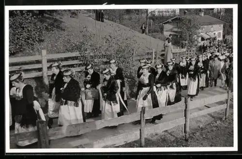 AK Kreuth, St. Leonharditag 1959, Strassenumzug