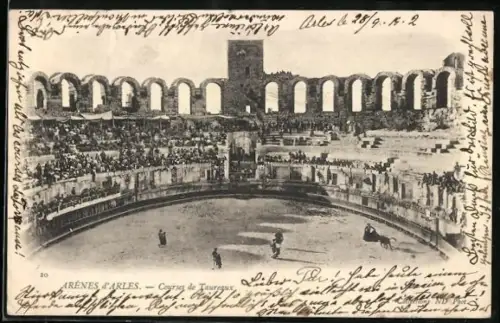 AK Arles, Arènes d`Arles, Courses de Taureaux