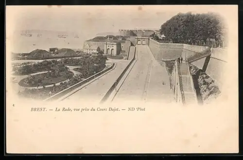 AK Brest, La Rade, vue pris du Cours Dajot